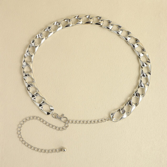 New Waist Chain Acrylic Accessory Belt With Skirt Dress Waist Chain Rectangular X Chain Decorative Waist Seal Body Chain - Image 8