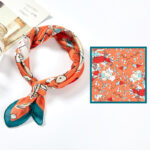 New Simulated Silk Satin Printed Scarves - Image 10