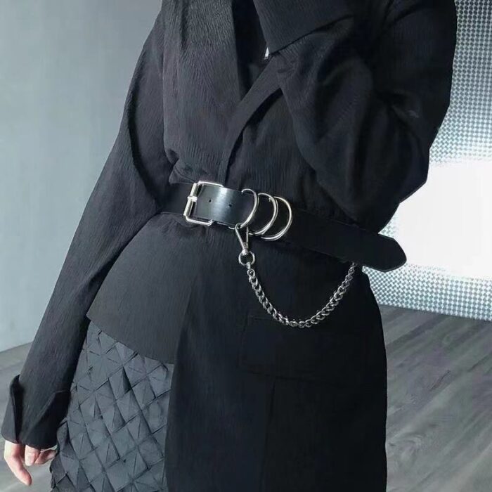 Military wind chain summer dress belt waist belt decoration chain single shoulder strap waist seal female straps - Image 2