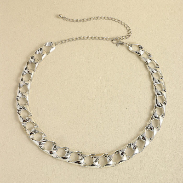 New Waist Chain Acrylic Accessory Belt With Skirt Dress Waist Chain Rectangular X Chain Decorative Waist Seal Body Chain - Image 9