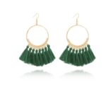 Big Round Drop Dangle Earrings - Image 7