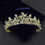 Bridal Golden Headband Hair Accessory Crown - Image 2