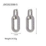 Women's Fashion Stainless Steel Chain Dangle Earrings - Image 6