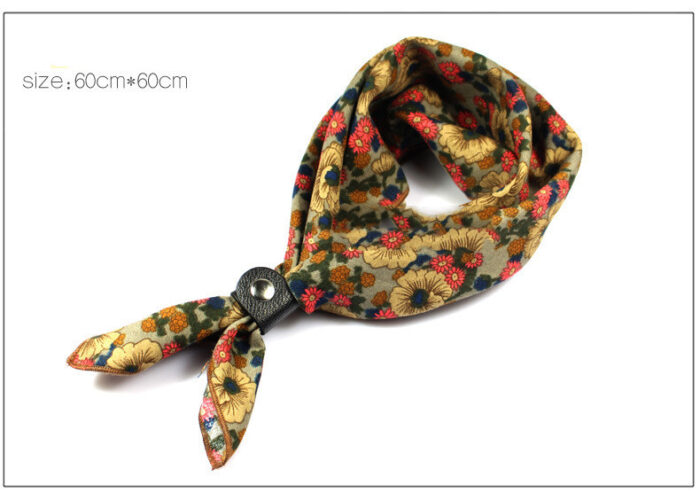 Men's And Women's Scarves Big Square Scarf Retro - Image 2