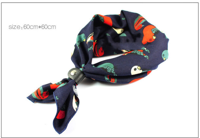 Men's And Women's Scarves Big Square Scarf Retro - Image 6