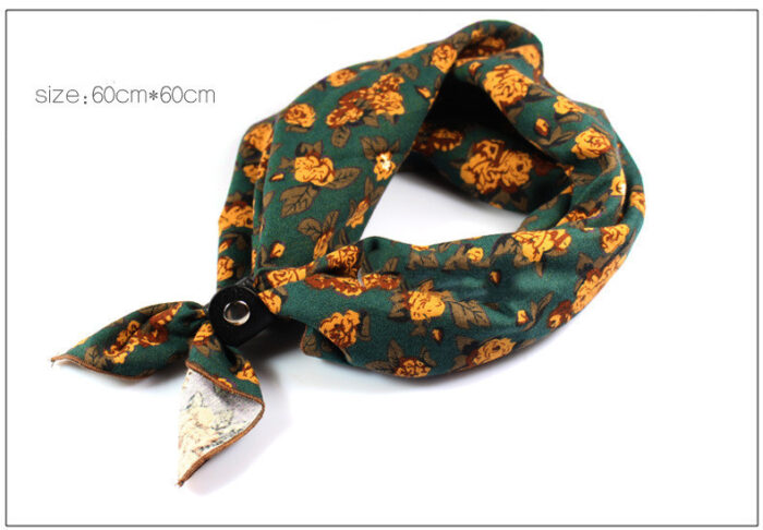 Men's And Women's Scarves Big Square Scarf Retro - Image 9
