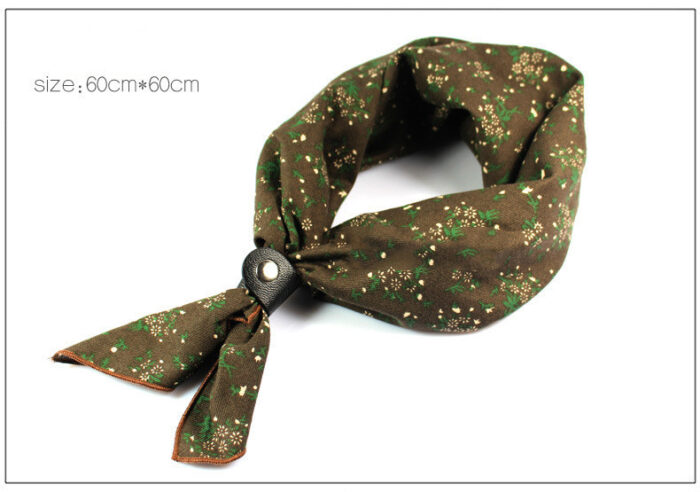 Men's And Women's Scarves Big Square Scarf Retro - Image 8