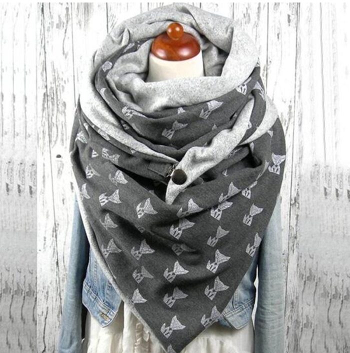 Winter Lady Scarf Print Wrap Warm Scarves Shawls Neckerchief - Image 1