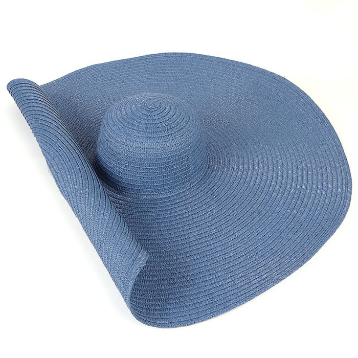 25CM Wide Brim Oversized Beach Hats For Women Large Straw Hat UV Protection - Image 6