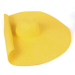 25CM Wide Brim Oversized Beach Hats For Women Large Straw Hat UV Protection - Image 4