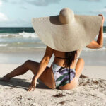 25CM Wide Brim Oversized Beach Hats For Women Large Straw Hat UV Protection - Image 2