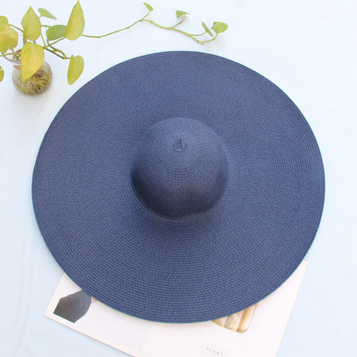 25CM Wide Brim Oversized Beach Hats For Women Large Straw Hat UV Protection - Image 10