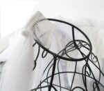 Waltz  Cut Edge White Long Bridal Veils One Layer Wedding Veilsx with Comb Vintage Bridal Wedding - Image 8