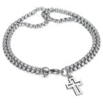 Bracelet For Women Charm Bracelets Mens Punk Party Men Cross - Image 4