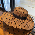Wide Brim Beach Polka Dot Mesh Large Oversized Straw Hats For Women - Image 5
