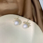 Bow pearl earrings - Image 5
