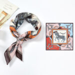 New Simulated Silk Satin Printed Scarves - Image 5