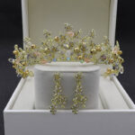 Bridal Golden Headband Hair Accessory Crown - Image 3