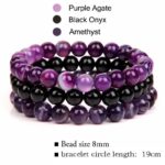Three-pack Of Natural Stone 8mm Beaded Bracelets - Image 8