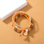 Love With Pendant, Multiple Beaded Bracelets, Ethnic Style Jewelry - Image 2