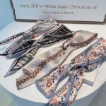Slender And Narrow Scarves, Retro French Ribbon - Image 2