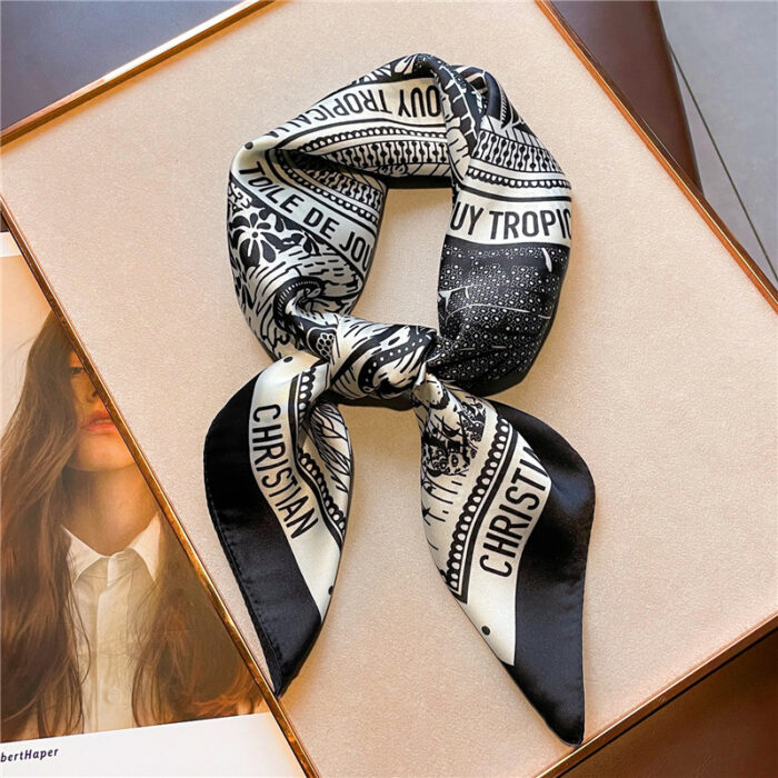 New Women's Scarves 70cm Love Bird Letter Pattern - Image 4