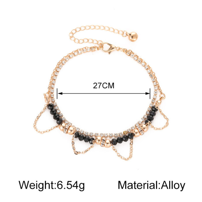 Bracelets Ethnic Style Beaded Diamond Tassel Bracelet - Image 2