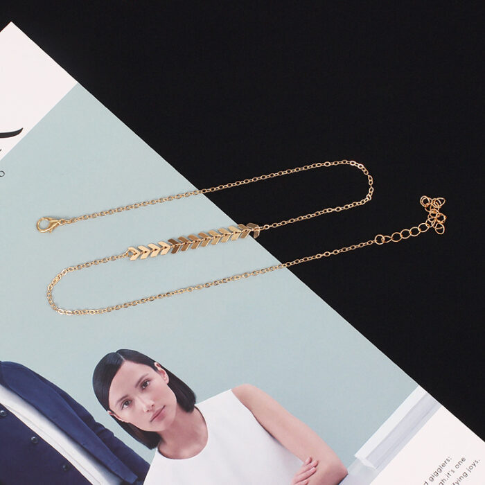 Simple Fashion Women Chevron Arrow Necklace Minimal Silver or Gold Chain Necklaces Elegant Wedding Party Jewelry Accessories - Image 2
