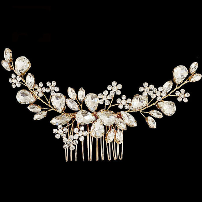 Light Luxury Fashion Hair Accessories Hair Comb Rhinestones - Image 1