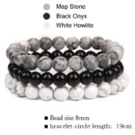 Three-pack Of Natural Stone 8mm Beaded Bracelets - Image 10