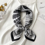 New Women's Scarves 70cm Love Bird Letter Pattern - Image 2