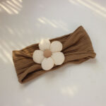 Soft Nylon Baby Flower Headbands For Newborns, Infants & Toddlers  Cute Hair Accessories For Girls Beige, Pink, Khaki - Image 6