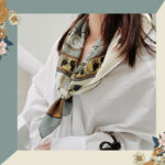 Silk Scarves Twill Sand Wash Small Square Scarf Women - Image 4