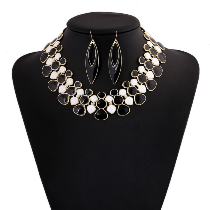 MANILAI Fashion Women Collar Choker Necklaces New Enamel Drop glaze Chunky Alloy Bib Statement Necklaces Maxi Jewelry CE3026 - Image 1