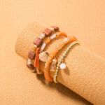 Love With Pendant, Multiple Beaded Bracelets, Ethnic Style Jewelry - Image 4