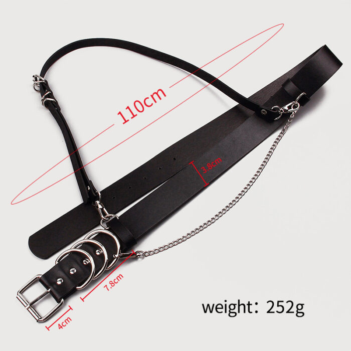 Military wind chain summer dress belt waist belt decoration chain single shoulder strap waist seal female straps - Image 5