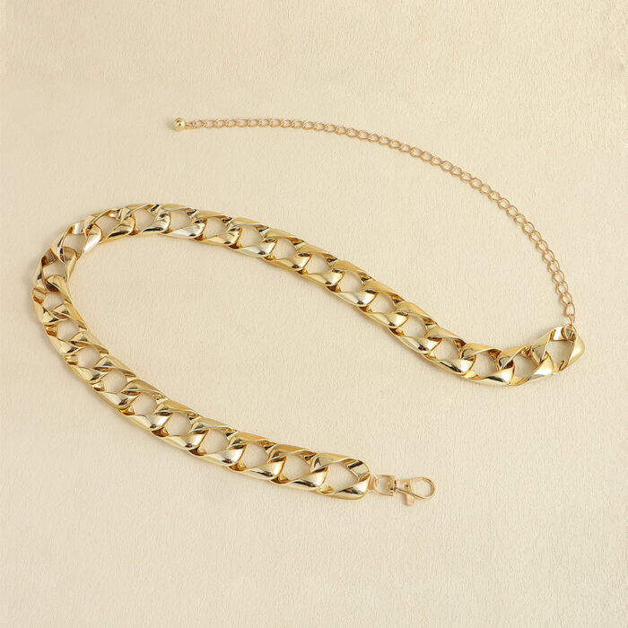 New Waist Chain Acrylic Accessory Belt With Skirt Dress Waist Chain Rectangular X Chain Decorative Waist Seal Body Chain - Image 4