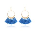 Big Round Drop Dangle Earrings - Image 5