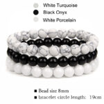 Three-pack Of Natural Stone 8mm Beaded Bracelets - Image 6