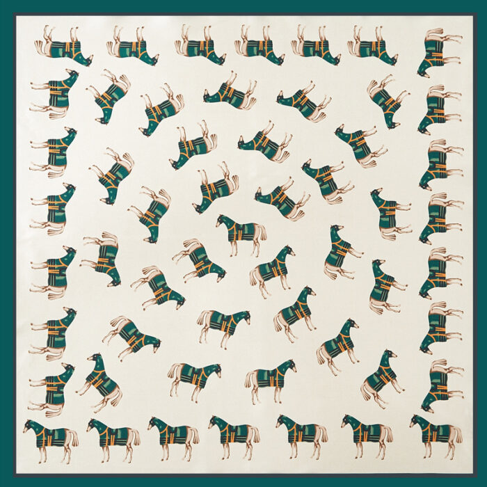 New Simulated Silk Satin Printed Scarves - Image 3