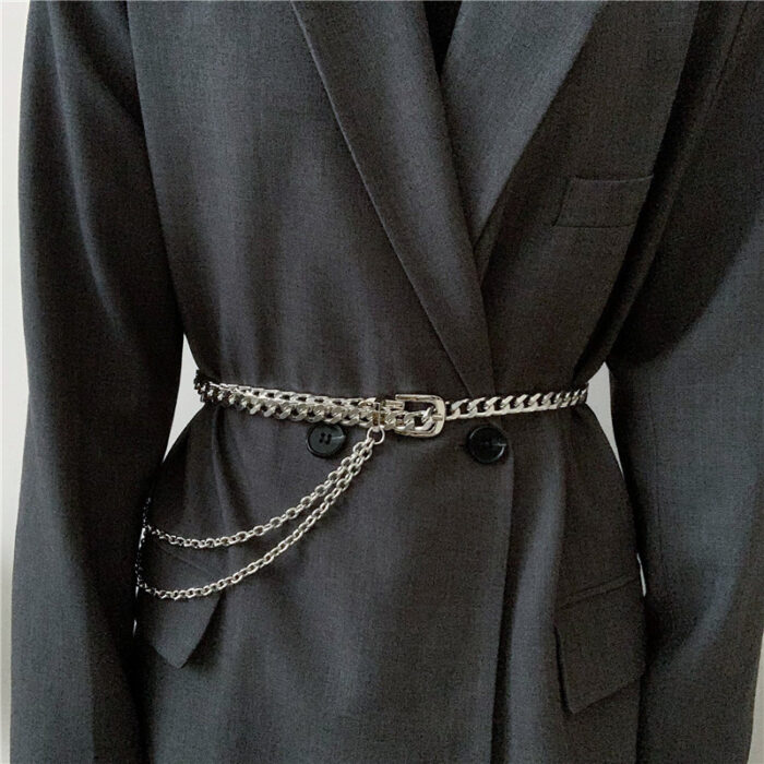 Metal Belt Women's Fine Decorative Waist Chain Jeans With Dress Chain Belt Accessories - Image 2