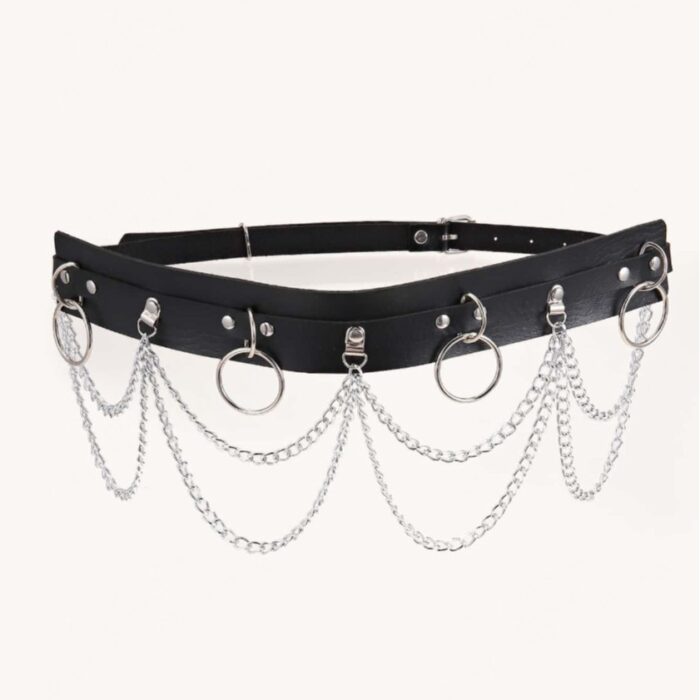 Personalized Waist Seal Women's Double Layer Chain Belt Ring Belt - Image 4