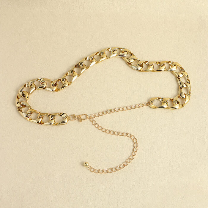New Waist Chain Acrylic Accessory Belt With Skirt Dress Waist Chain Rectangular X Chain Decorative Waist Seal Body Chain - Image 5