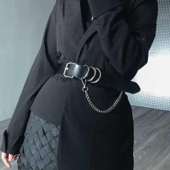 Military wind chain summer dress belt waist belt decoration chain single shoulder strap waist seal female straps - Image 1
