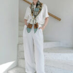 Silk Scarves Twill Sand Wash Small Square Scarf Women - Image 3