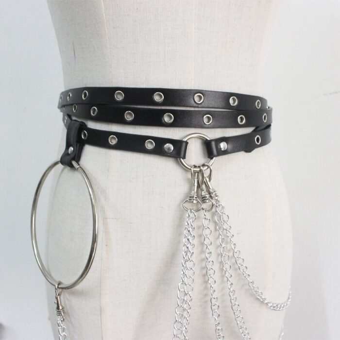 Punk Concave Shape Waist Chain Casual Belt Chain - Image 5