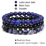 Three-pack Of Natural Stone 8mm Beaded Bracelets - Image 7