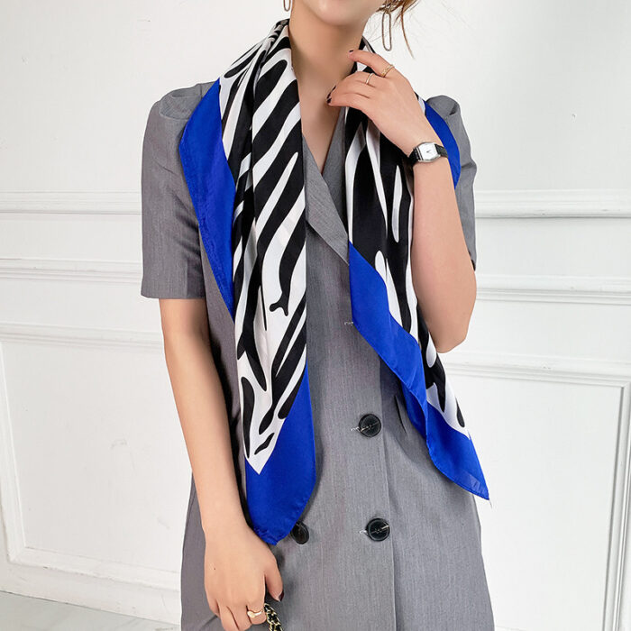 Fashion Silk Scarves Female Printing Hijab - Image 3