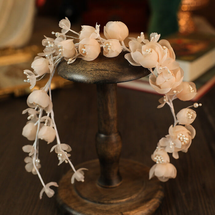 Handmade Flower Headbands For Wedding Hair Accessories - Image 1