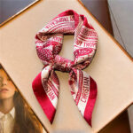 New Women's Scarves 70cm Love Bird Letter Pattern - Image 6